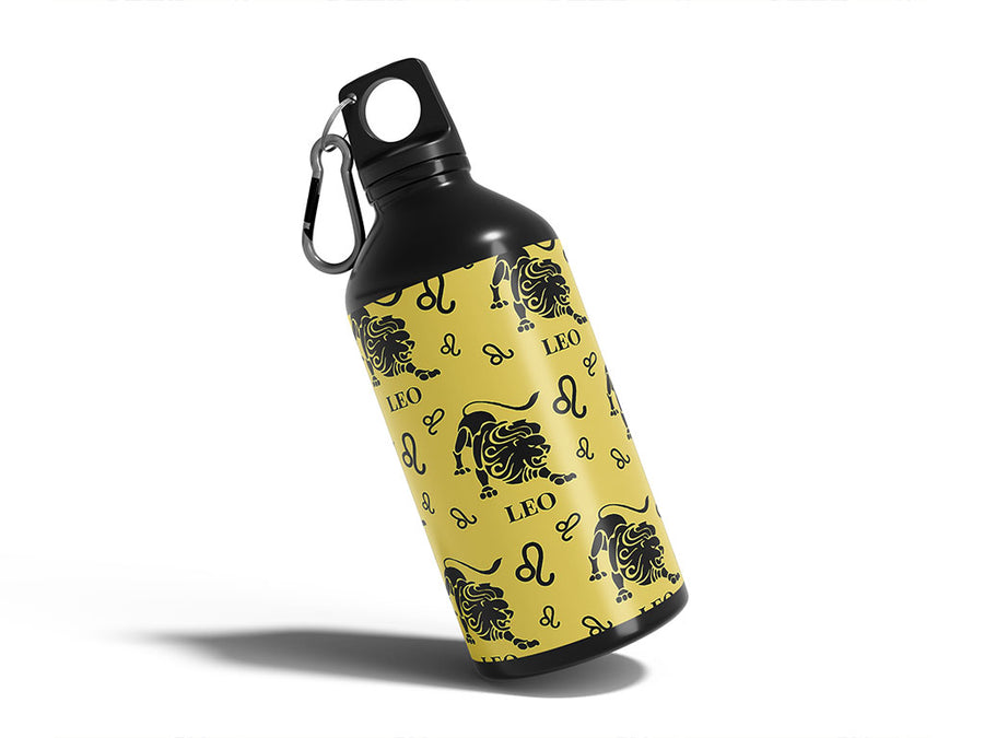 roaring lion astrology Water Bottle DIY Stickers