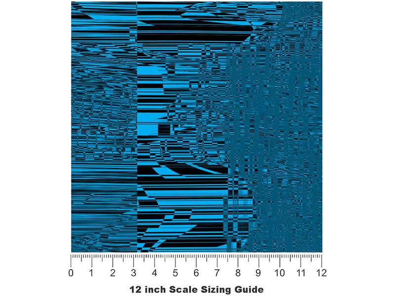 Robin Distortion Technology Vinyl Film Pattern Size 12 inch Scale~Rwraps Robin Distortion Technology Sizing Chart~3