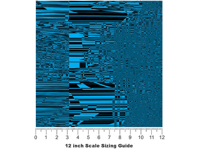 Robin Distortion Technology Vinyl Film Pattern Size 12 inch Scale~Rwraps Robin Distortion Technology Sizing Chart~3