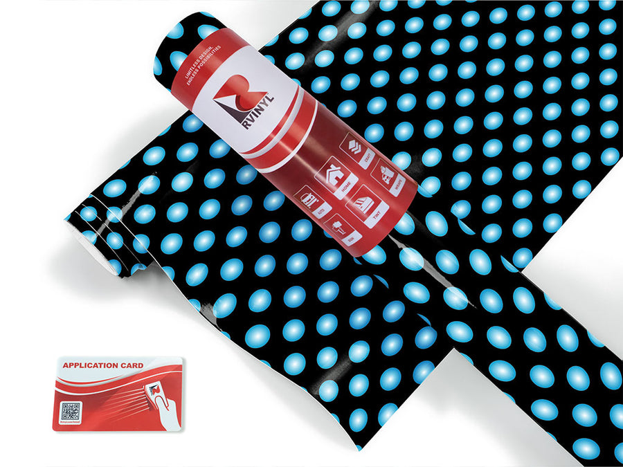 robin egg polka dot Craft Vinyl Roll