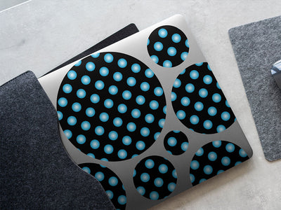 robin egg polka dot DIY Laptop Stickers
