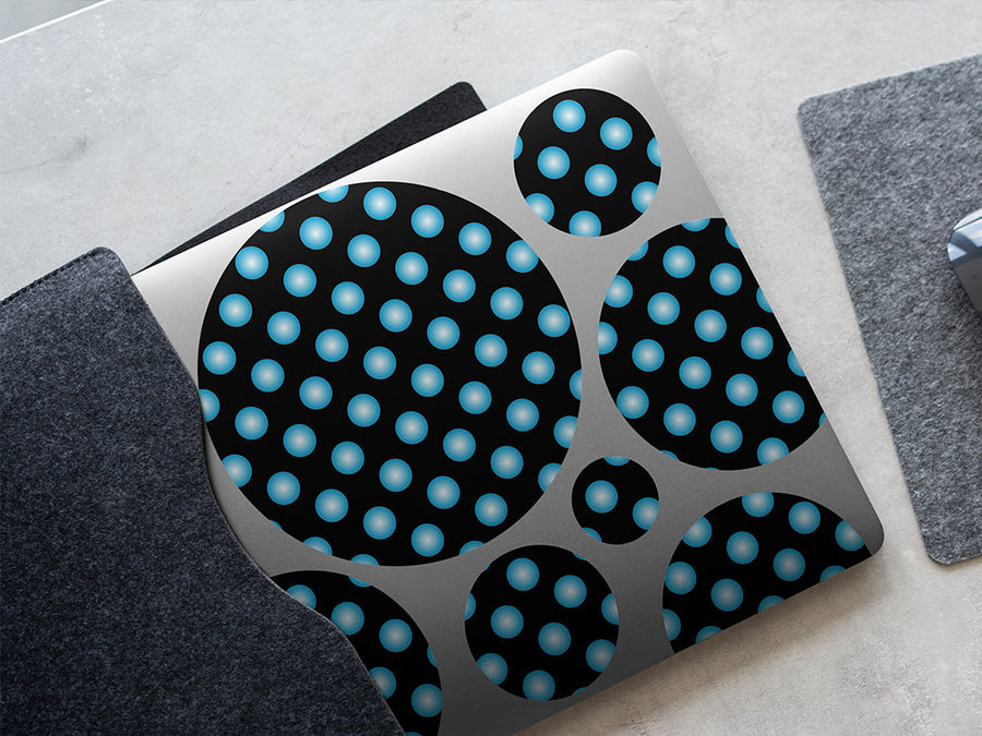 robin egg polka dot DIY Laptop Stickers