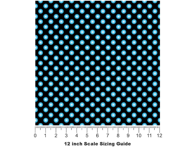 Robin Egg Polka Dot Vinyl Film Pattern Size 12 inch Scale~Rwraps Robin Egg Polka Dot Sizing Chart~2