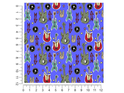 rock on music 1ft x 1ft Craft Sheets