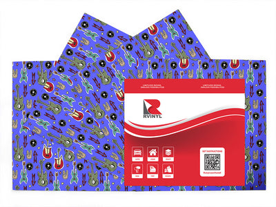 rock on music Craft Vinyl Sheet Pack