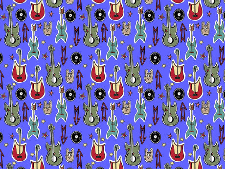 Rock On Music Vinyl Wrap Pattern~Rwraps Series 914 Digitally Printed Vinyl Wrap~0