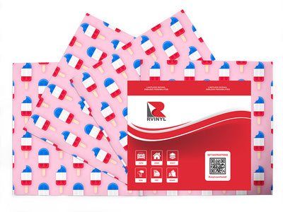 rocket pops summertime Craft Vinyl Sheet Pack