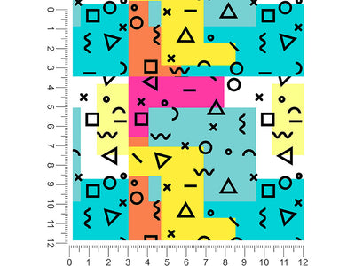 rockin memphis abstract geometric 1ft x 1ft Craft Sheets