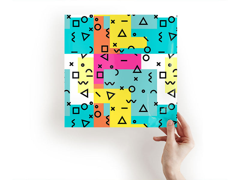 rockin memphis abstract geometric Craft Sheets