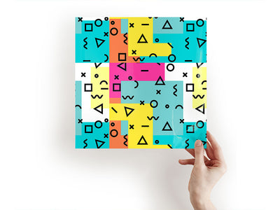 rockin memphis abstract geometric Craft Sheets