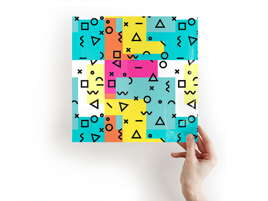 rockin memphis abstract geometric Craft Sheets