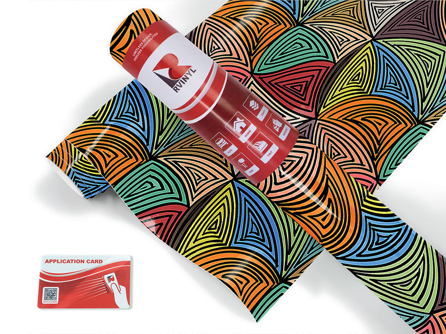 rockstar vibes abstract geometric Craft Vinyl Roll