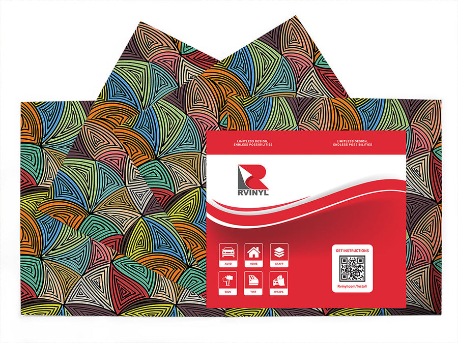 rockstar vibes abstract geometric Craft Vinyl Sheet Pack