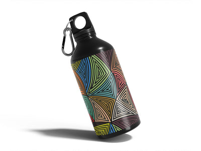 rockstar vibes abstract geometric Water Bottle DIY Stickers