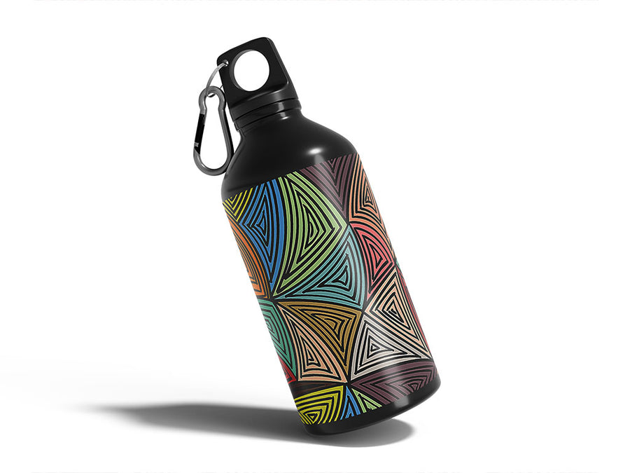 rockstar vibes abstract geometric Water Bottle DIY Stickers