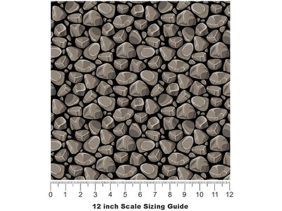 Rocky Road Cobblestone Vinyl Film Pattern Size 12 inch Scale~Rwraps Rocky Road Cobblestone Sizing Chart~3