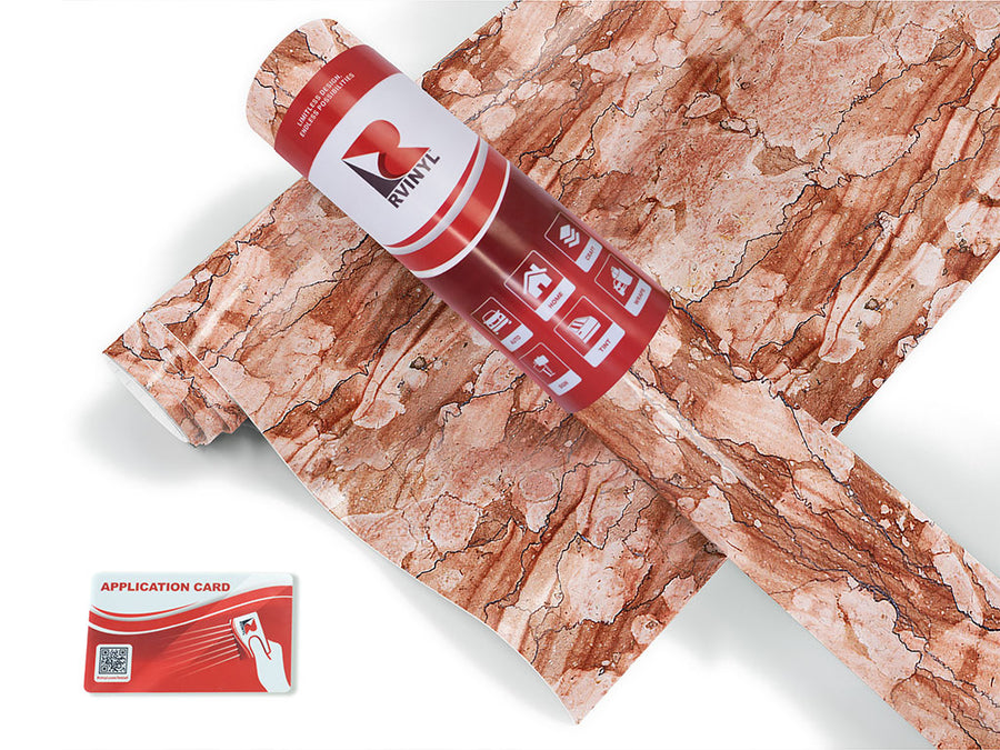 rojo coralito red marble stone Craft Vinyl Roll