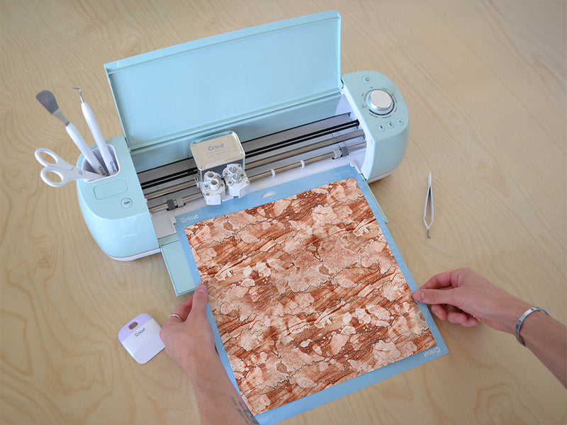 rojo coralito red marble stone Cricut Compatible Vinyl