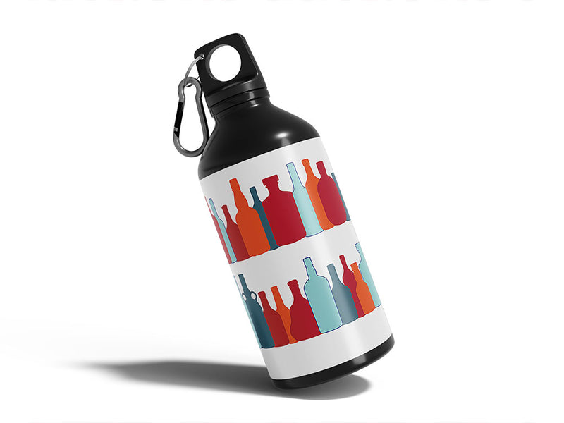 roll call alcohol Water Bottle DIY Stickers