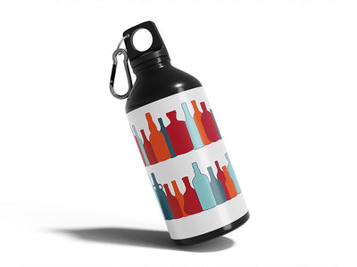roll call alcohol Water Bottle DIY Stickers