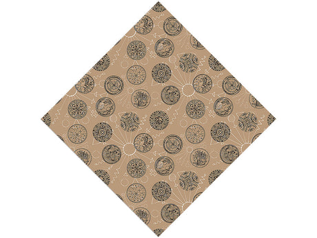 Roman Medallions Mystic Vinyl Wrap Pattern