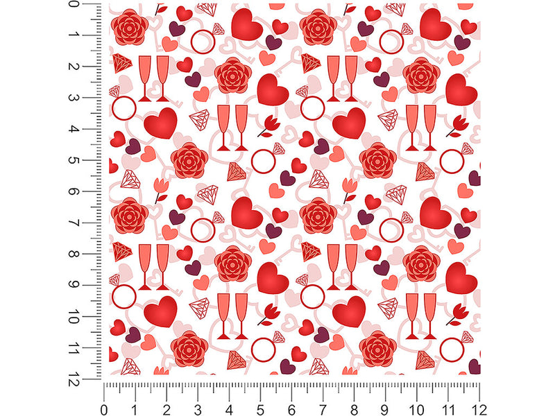 romantic evening alcohol 1ft x 1ft Craft Sheets