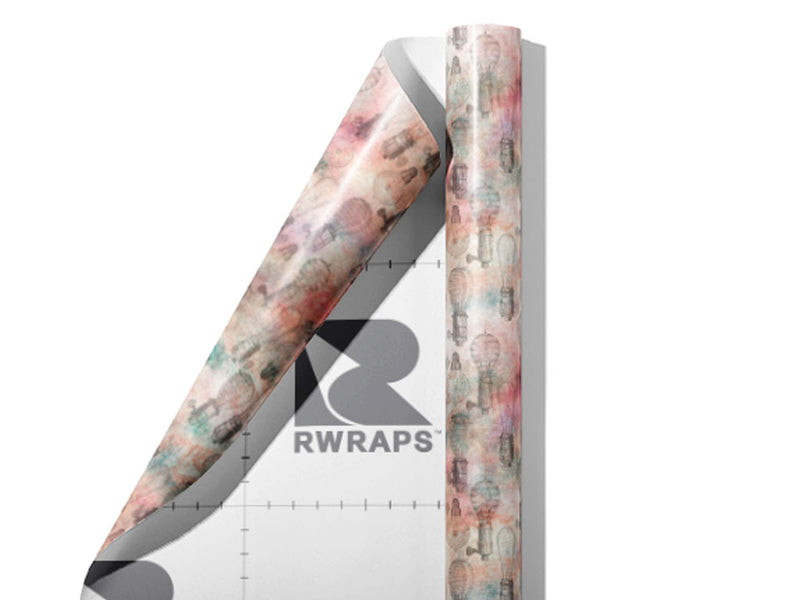 Romantic Ideas Steampunk Wrap Film Sheets~Rwraps Series 914 Romantic Ideas Steampunk Scrolled Sheet~3