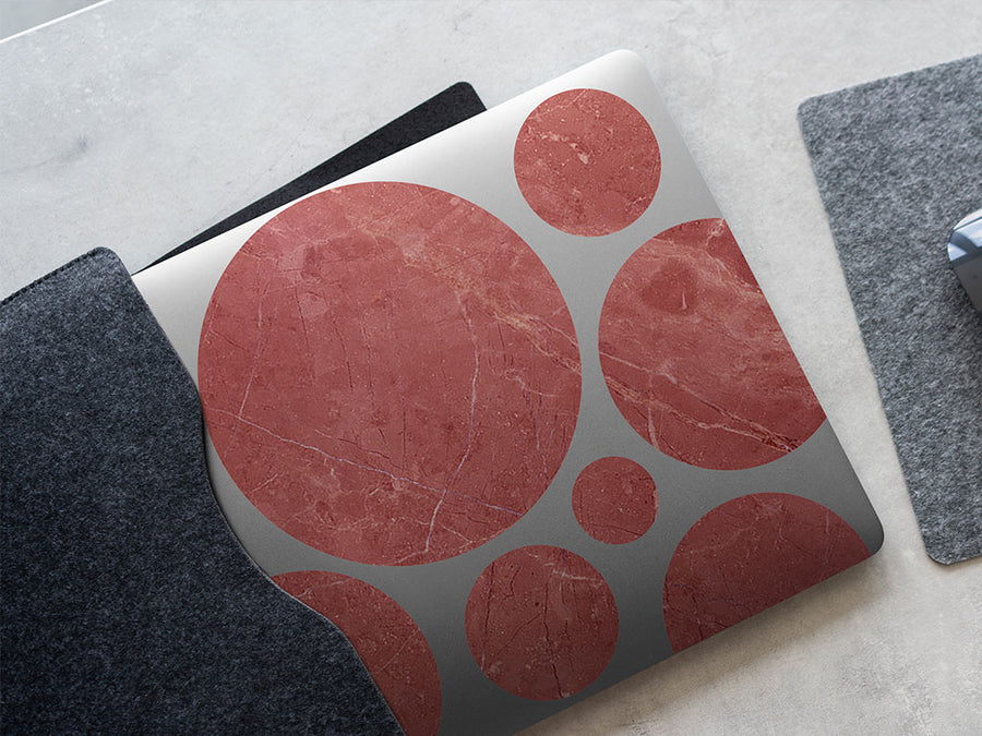 rosa portugal pink marble stone DIY Laptop Stickers