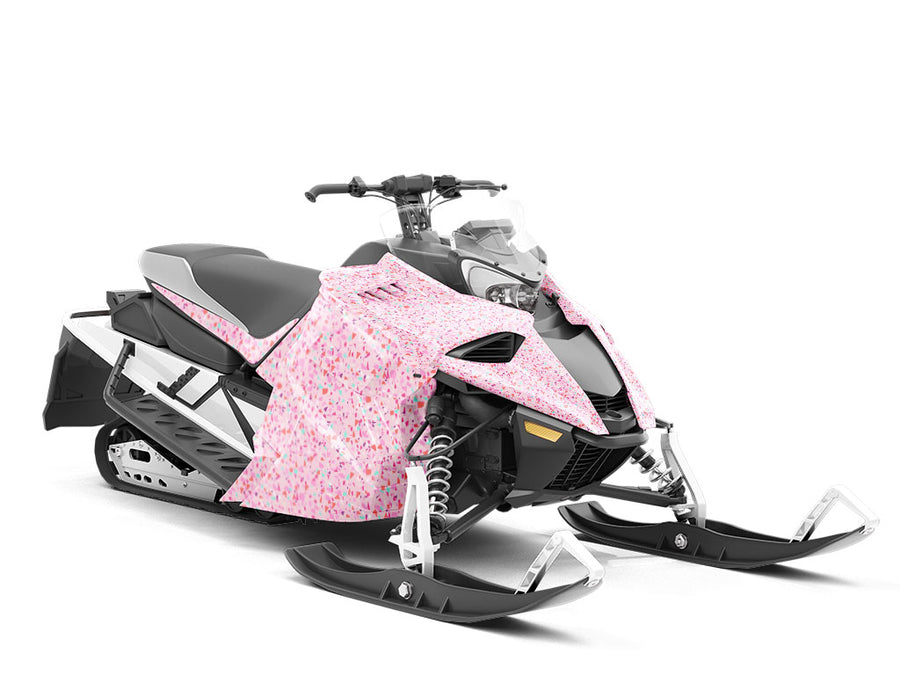 Rosa  Terrazzo Custom Wrapped Snowmobile