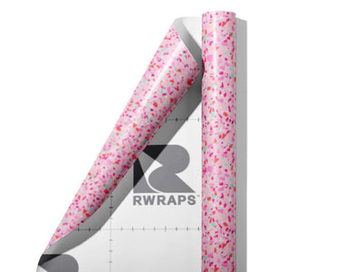 Rosa  Terrazzo Wrap Film Sheets~Rwraps Series 914 Rosa  Terrazzo Scrolled Sheet~3