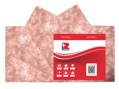 rosa zarci pink marble stone Craft Vinyl Sheet Pack