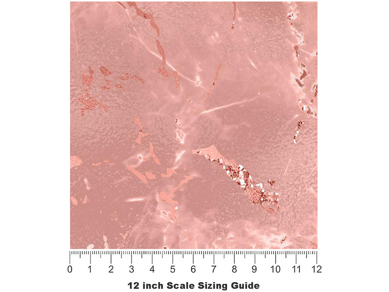 Rosa Zarci-Pink Marble Vinyl Film Pattern Size 12 inch Scale~Rwraps Rosa Zarci-Pink Marble Sizing Chart~2