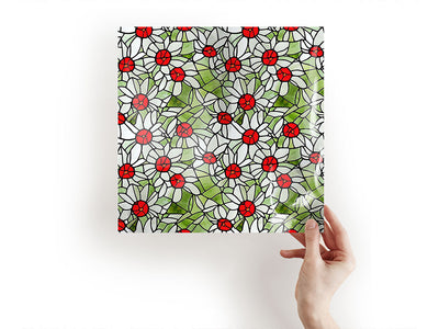 rose buds stained glass Craft Sheets
