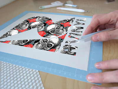 rose court skull and bones Easy Weed Craft Vinyl
