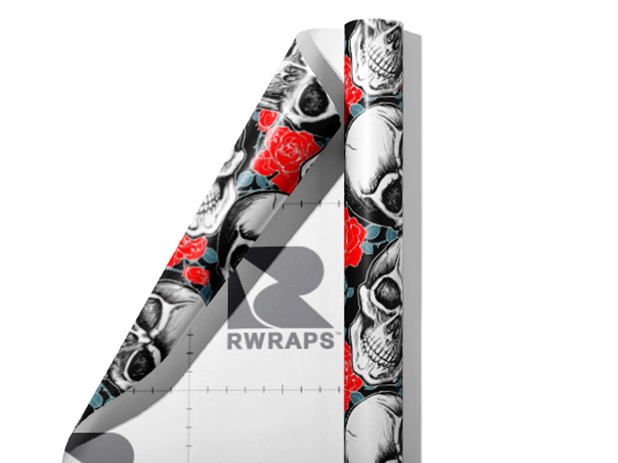 Rose Court Halloween Wrap Film Sheets~Rwraps Series 914 Rose Court Halloween Scrolled Sheet~3