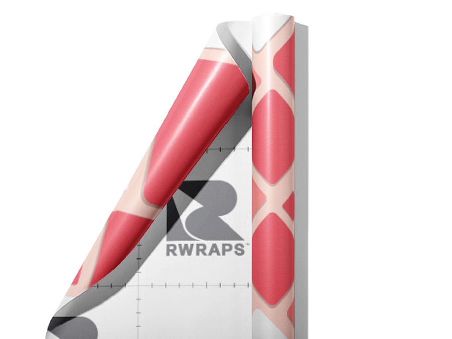 Rose Dust Mosaic Wrap Film Sheets~Rwraps Series 914 Rose Dust Mosaic Scrolled Sheet~3
