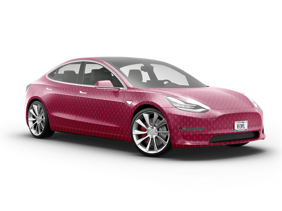 Rosewood Pink Brick Vehicle Vinyl Wrap