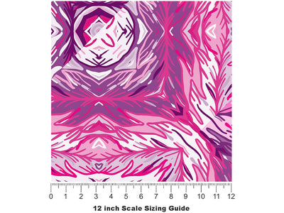 Rosy Bonbons Mosaic Vinyl Film Pattern Size 12 inch Scale~Rwraps Rosy Bonbons Mosaic Sizing Chart~2