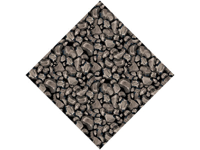 Rough Brown Cobblestone Vinyl Wrap Pattern