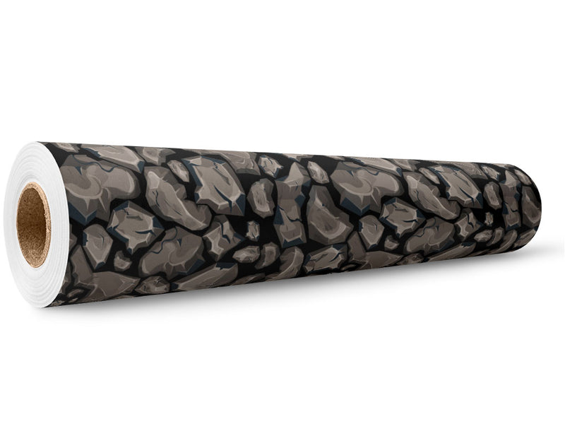 Rough Brown Cobblestone Wrap Film Wholesale Roll~Rwraps Series 914 Digitally Printed Vinyl Roll~5