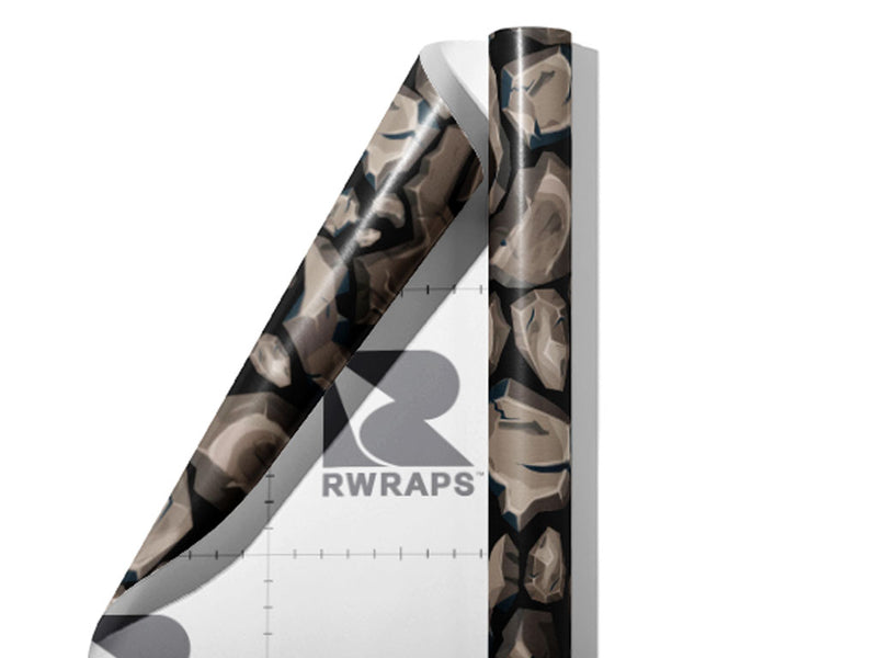 Rough Brown Cobblestone Wrap Film Sheets~Rwraps Series 914 Rough Brown Cobblestone Scrolled Sheet~4