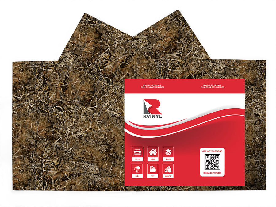 rough grassland camouflage Craft Vinyl Sheet Pack