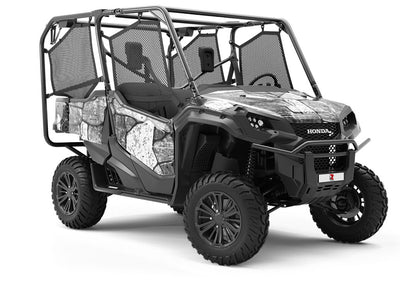 Rough Monochrome Tile Utility Vehicle Vinyl Wrap