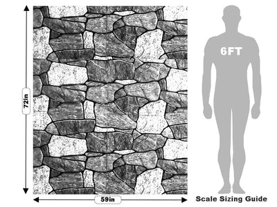 Rough Monochrome Tile Vehicle Wrap Scale~Rwraps Series 914 Rough Monochrome Tile Measurements~2