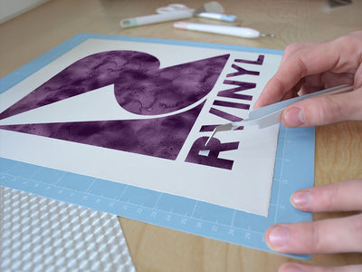 rough tumbling watercolor Easy Weed Craft Vinyl