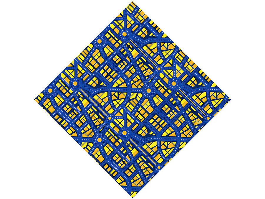 Roundabout Nightmare Cityscape Vinyl Wrap Pattern