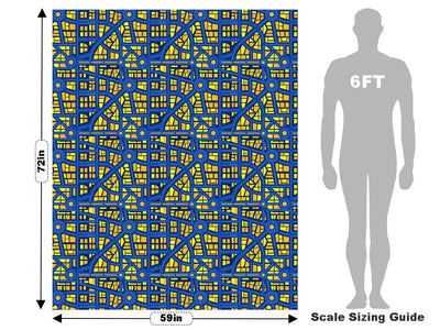 Roundabout Nightmare Cityscape Vehicle Wrap Scale~Rwraps Series 914 Roundabout Nightmare Cityscape Measurements~2