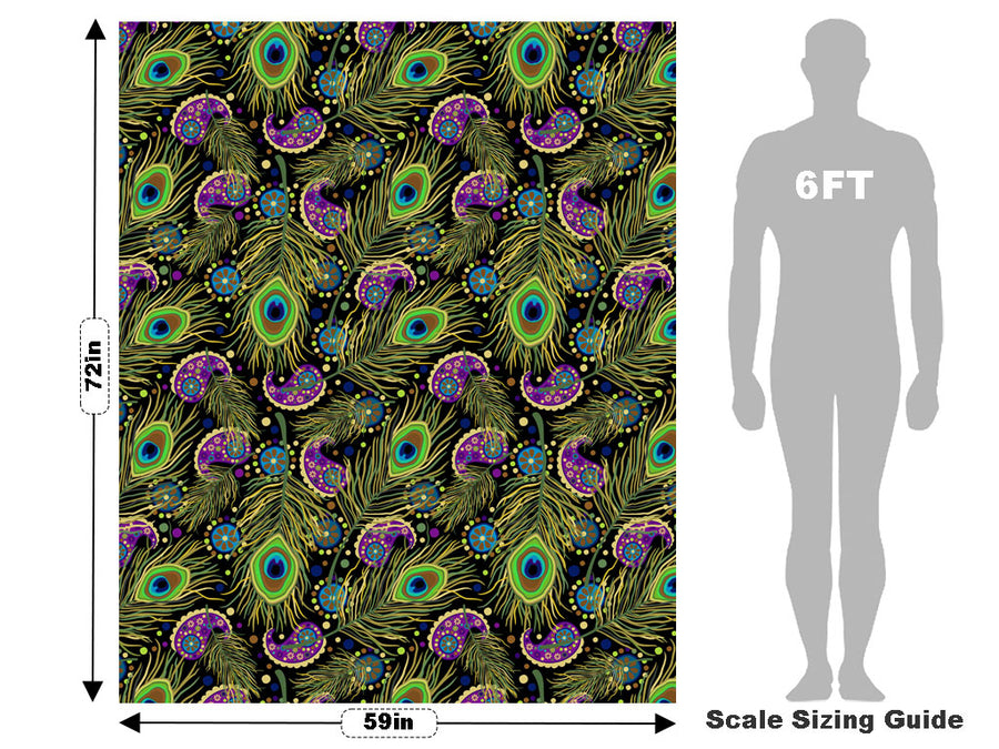 Royal Attire Birds Vehicle Wrap Scale~Rwraps Series 914 Royal Attire Birds Measurements~1