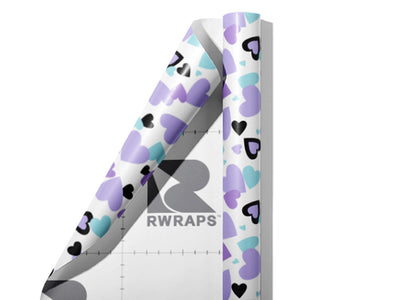 Royal Decree Heart Wrap Film Sheets~Rwraps Series 914 Royal Decree Heart Scrolled Sheet~3