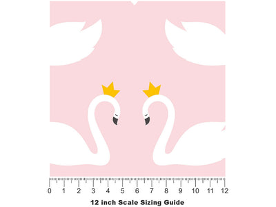 Royal Duties Birds Vinyl Film Pattern Size 12 inch Scale~Rwraps Royal Duties Birds Sizing Chart~2
